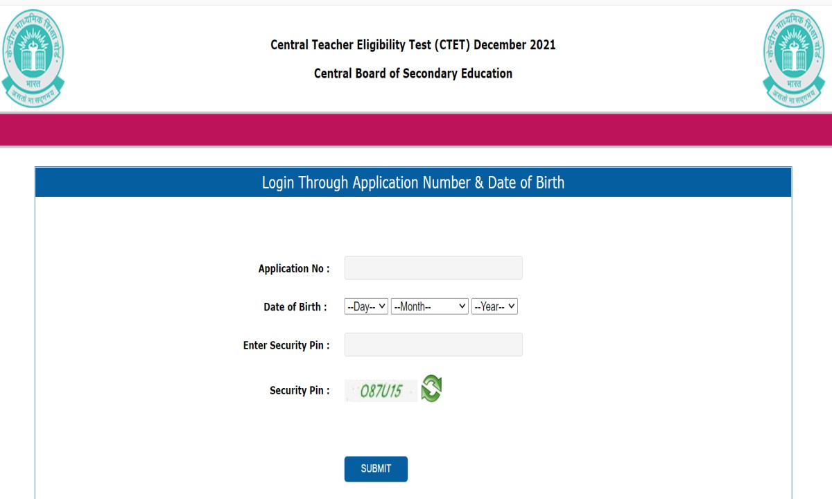 CTEC Admit Card Download Link 2021