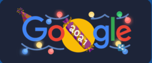 New Year's Eve 2021 google doodle