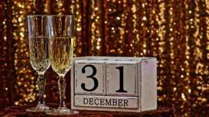 31 december Happy new year 2022