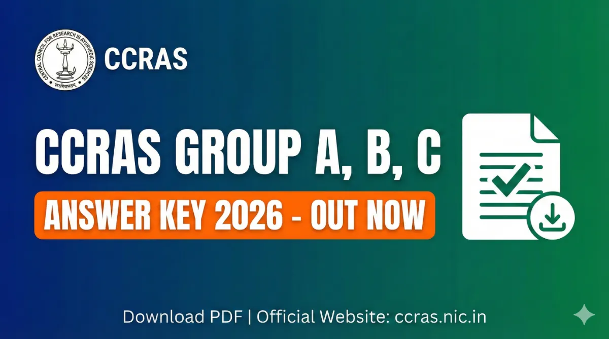 CCRAS Group A B C Answer Key 2026 [Out] Download Link