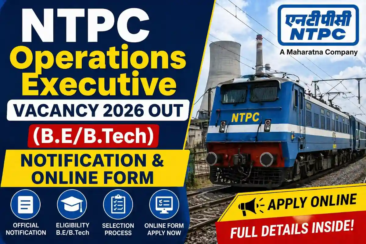 NTPC Operations Executive Vacancy 2026