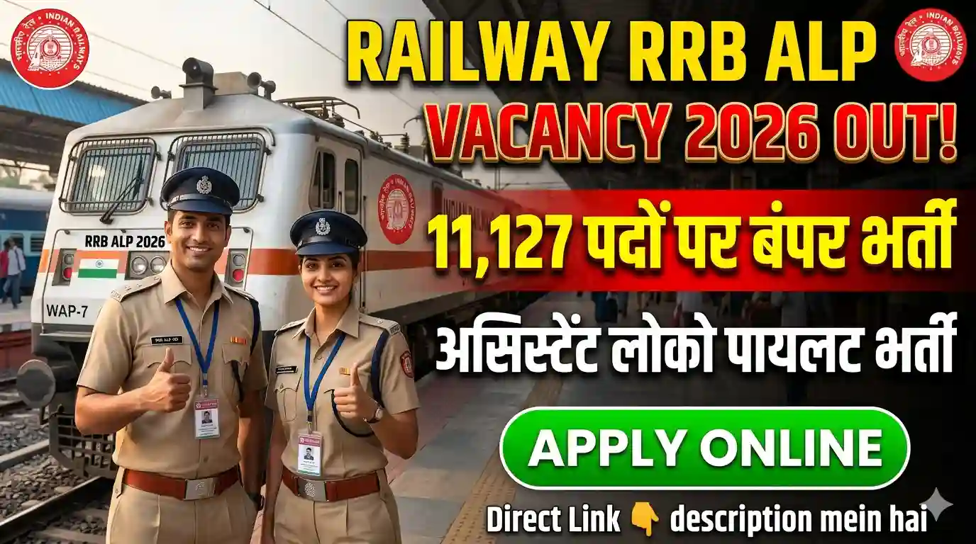 Railway RRB ALP Vacancy 2026 Notification Out