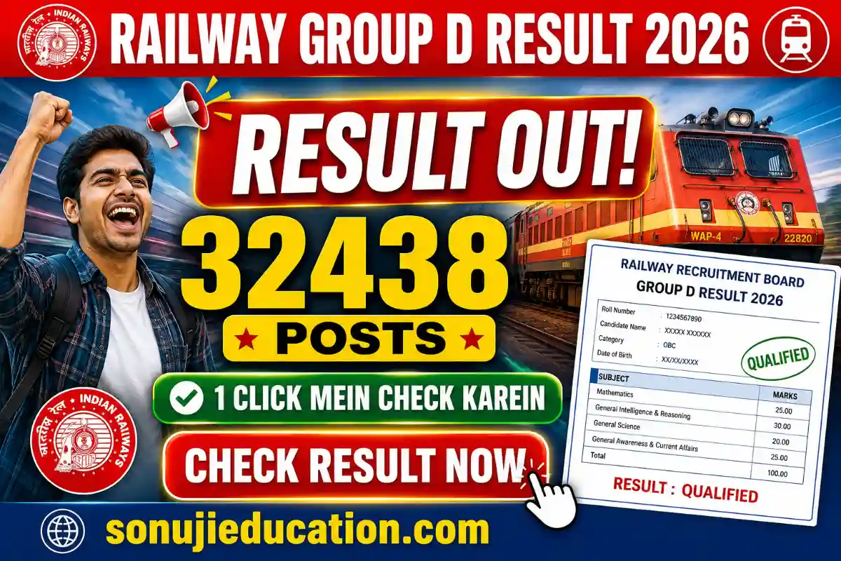 Sarkari Result RRB Group D 2026 Merit List PDF Download