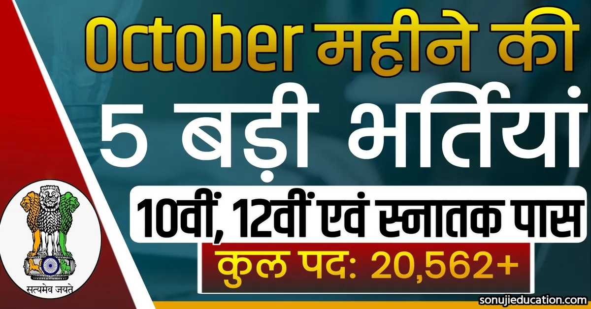 Top 5 New Vacancy in October 2023