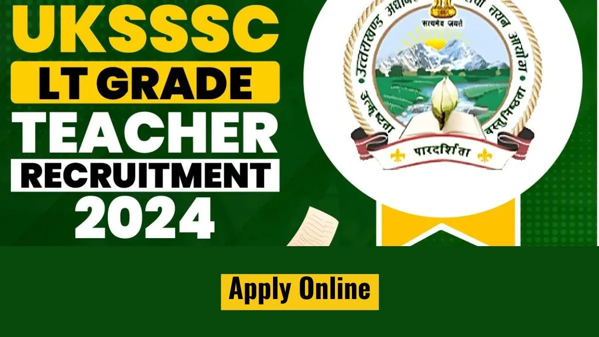 UKSSSC Assistant Teacher Vacancy 2024