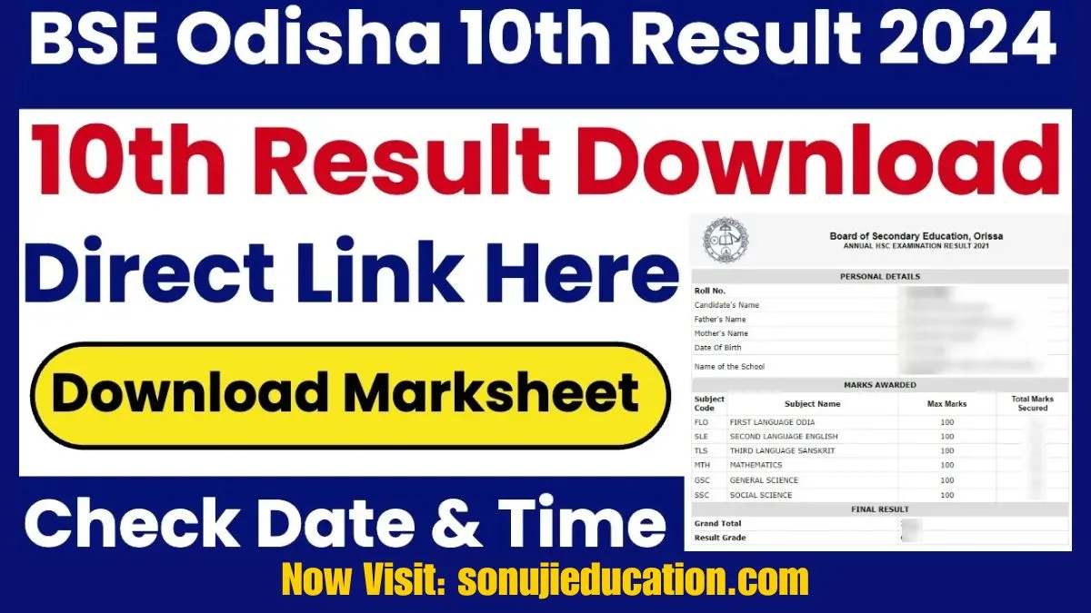BSE Odisha Result 2024