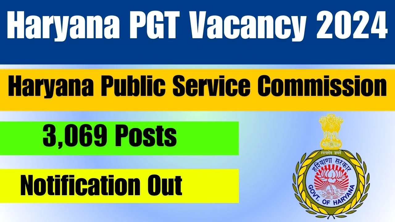 Haryana PGT Vacancy 2024