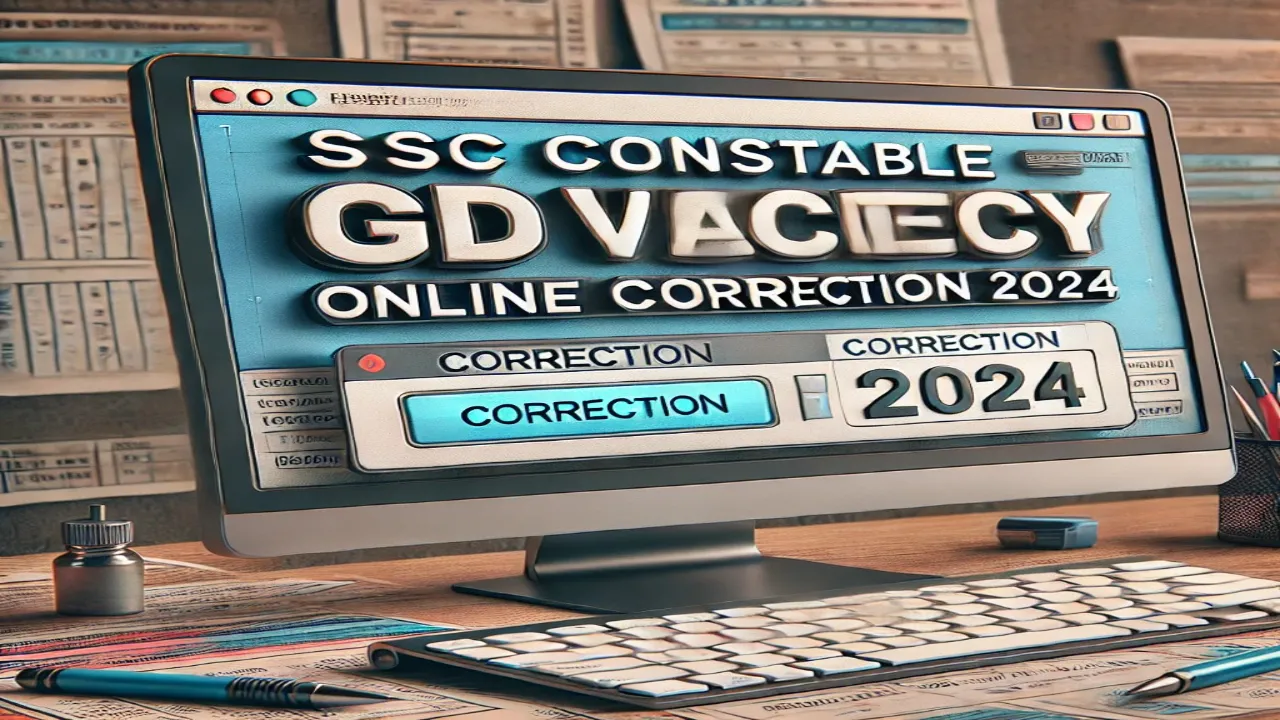 SSC Constable GD Vacancy Online Correction 2024
