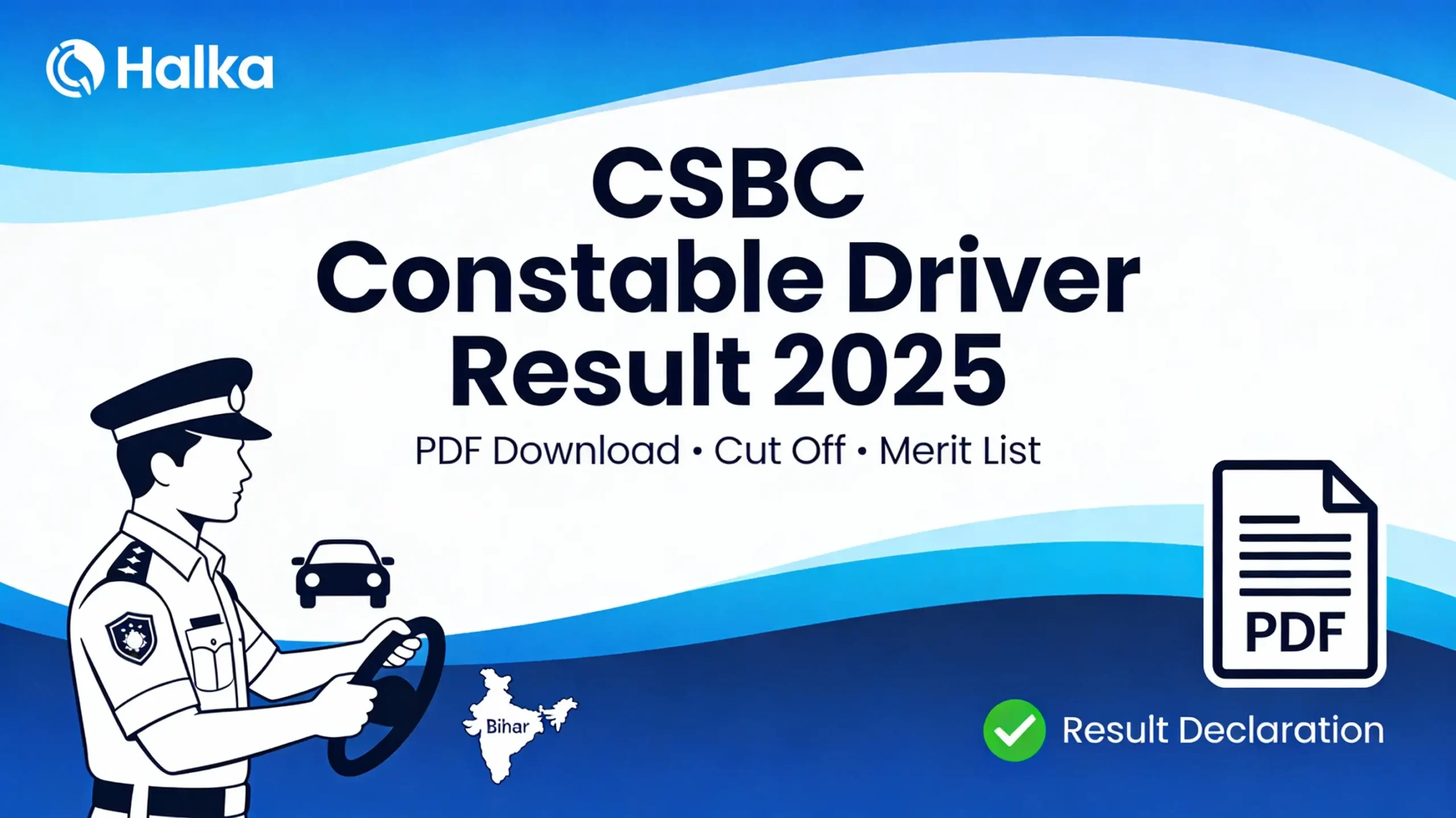 CSBC Bihar Police Driver Constable Result 2025