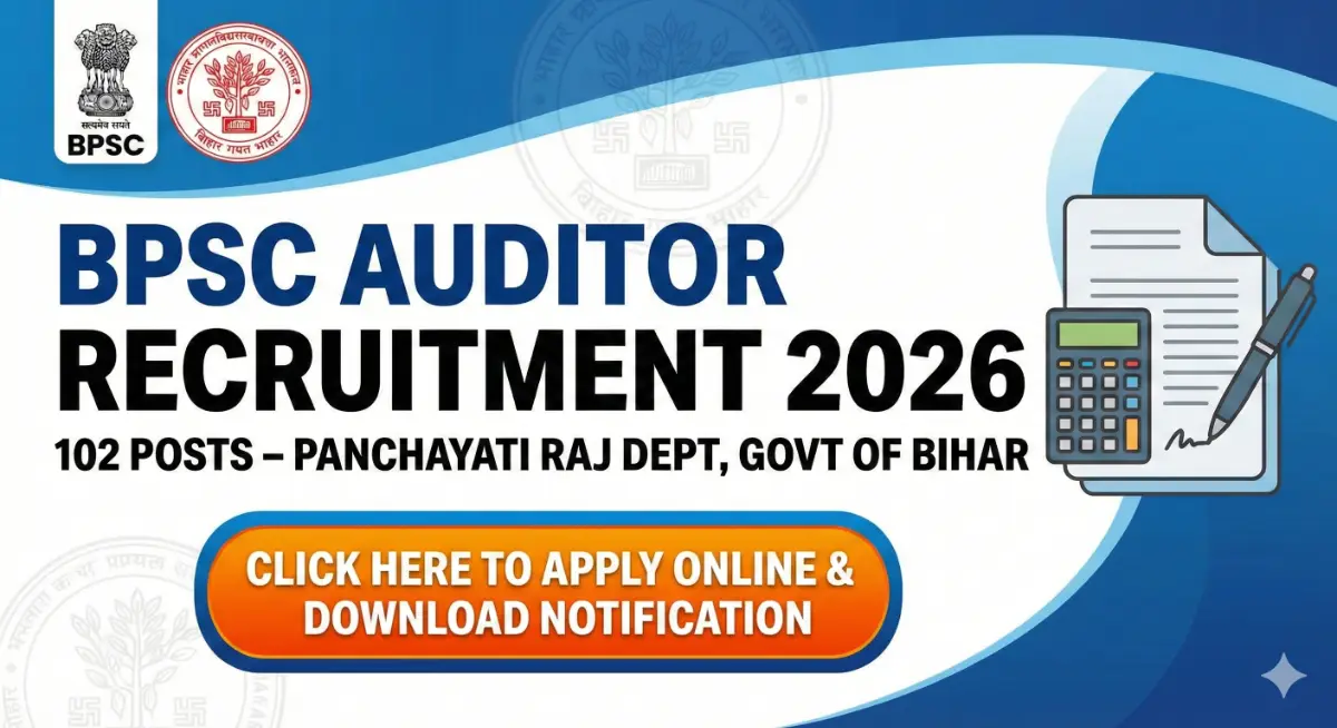 BPSC Auditor Recruitment 2026
