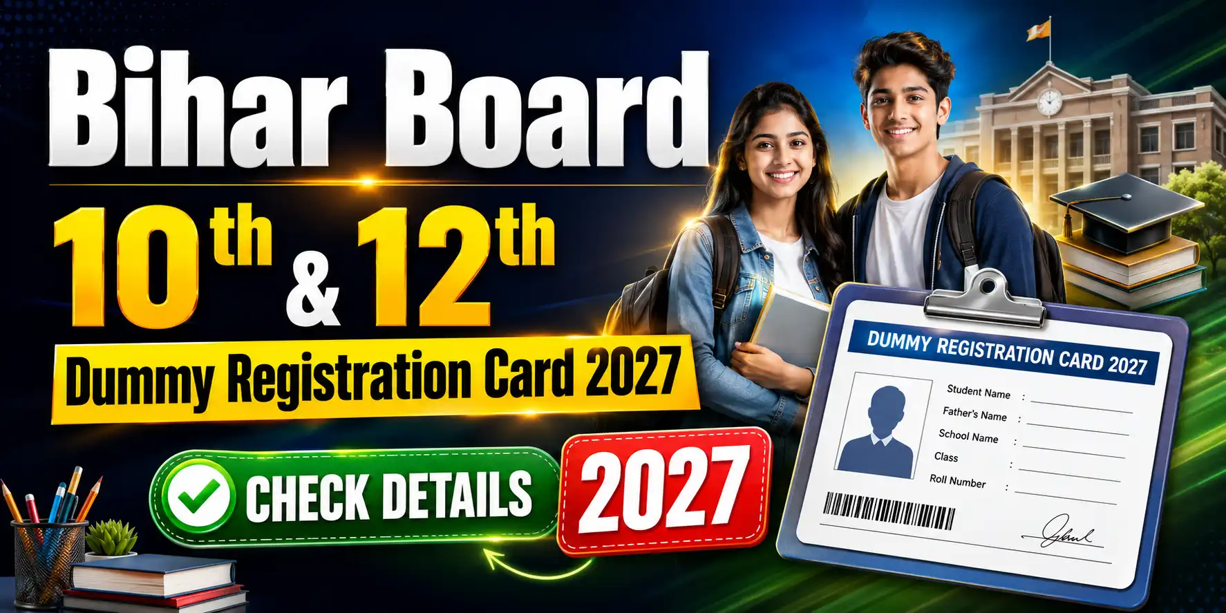Bihar Board Dummy Registration Card 2027