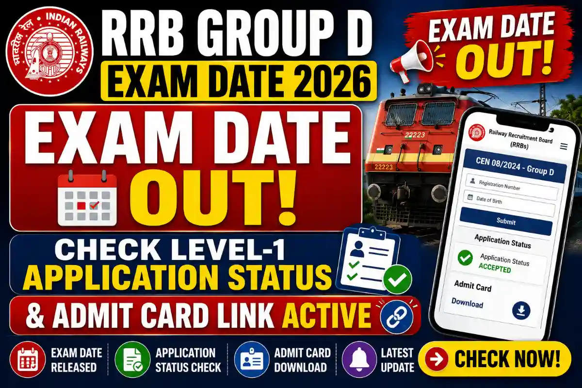 RRB Group D Exam Date 2026