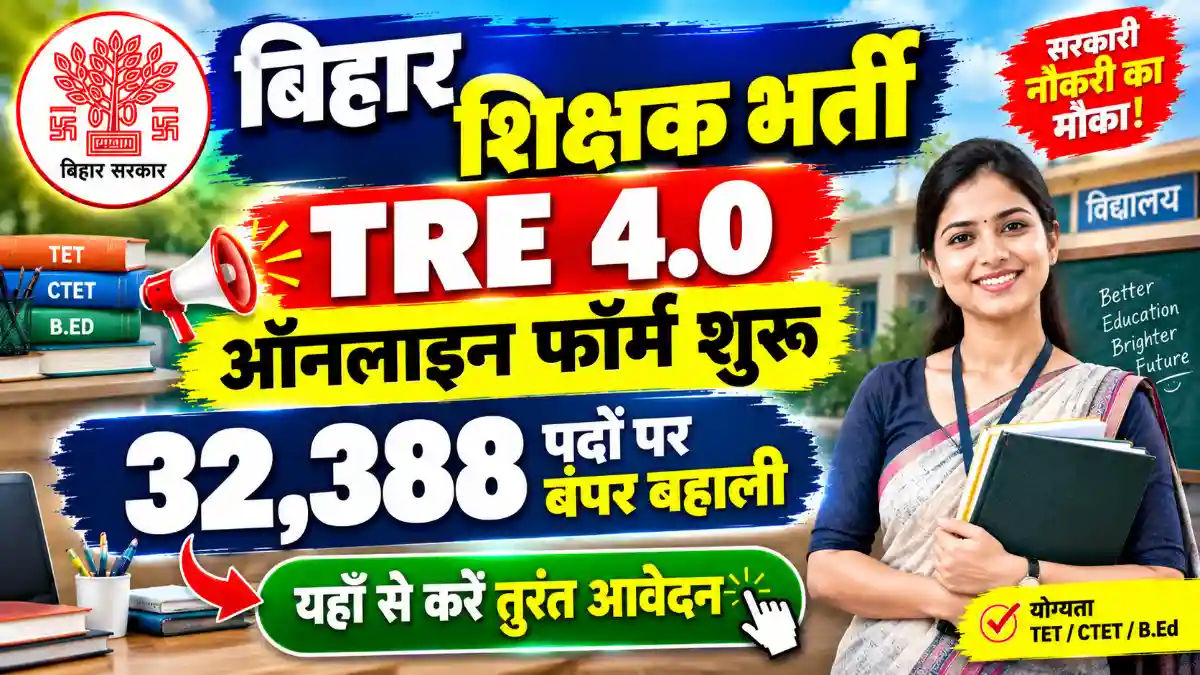 Bihar BPSC Teacher TRE 4.0 Recruitment 2026 Online Form