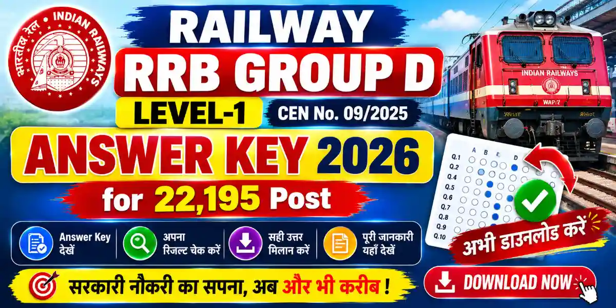 Railway RRB Group D Answer Key 2026